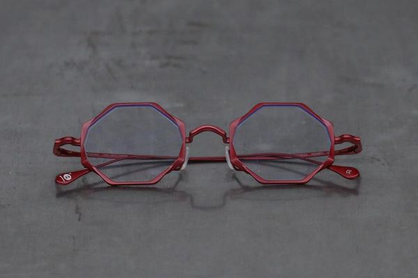 Rigards Red Matte Clear Glasses RG1088TI